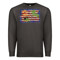 Smoke American flag halloween background Premium Sweatshirt - JahusDesignShop
