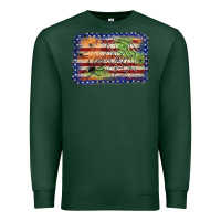 Sports Green American flag halloween background Premium Sweatshirt - JahusDesignShop