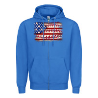 True Royal Baseball American flag Zipper Hoodie - Neo Western