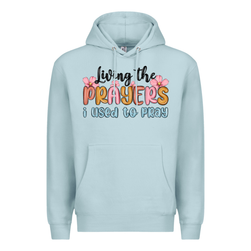 Living The Prayers I Used To Pray Premium Hoodie by MaliasSmallBusiness | Teevron