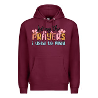 Burgundy living the prayers i used to pray Premium Hoodie - MaliasSmallBusiness