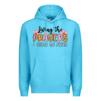 Ocean Blue living the prayers i used to pray Premium Hoodie - MaliasSmallBusiness