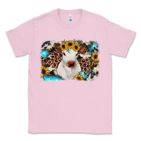 Bubblegum Pink cowhide leopard calf Classic Tee - RanaPortraitStore