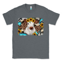 Charcoal Heather cowhide leopard calf Classic Tee - RanaPortraitStore
