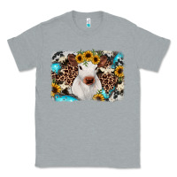 Heather Grey cowhide leopard calf Classic Tee - RanaPortraitStore