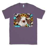 Lavender cowhide leopard calf Classic Tee - RanaPortraitStore