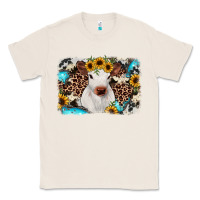 Natural cowhide leopard calf Classic Tee - RanaPortraitStore