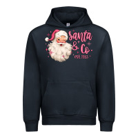 Navy santa and co Urban Hoodie - MaliasSmallBusiness