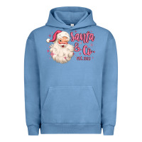Pigment Pebble Blue santa and co Urban Hoodie - MaliasSmallBusiness