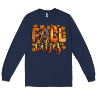 Navy fall vibes Long Sleeve Tee - Zillion Design Studio