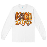 White fall vibes Long Sleeve Tee - Zillion Design Studio