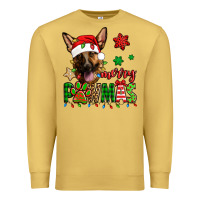 Antique Gold merry pawmas christmas german shepherd Premium Sweatshirt - Jasminsmagicworld