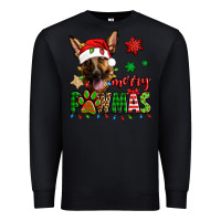 Black merry pawmas christmas german shepherd Premium Sweatshirt - Jasminsmagicworld