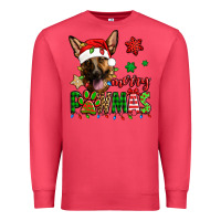 Merry Pawmas Christmas German Shepherd Premium Sweatshirt | Teevron