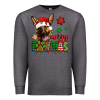 Charcoal Heather merry pawmas christmas german shepherd Premium Sweatshirt - Jasminsmagicworld