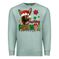 Seafoam merry pawmas christmas german shepherd Premium Sweatshirt - Jasminsmagicworld