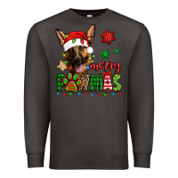 Smoke merry pawmas christmas german shepherd Premium Sweatshirt - Jasminsmagicworld