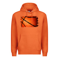 Carrot Basketball Brushstroke Premium Hoodie - RanaPortraitStore
