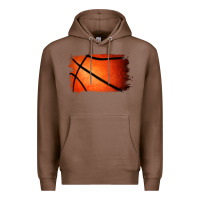 Chestnut Basketball Brushstroke Premium Hoodie - RanaPortraitStore