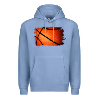 Colony Blue Basketball Brushstroke Premium Hoodie - RanaPortraitStore