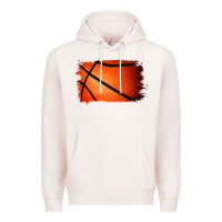 Pale Pink Basketball Brushstroke Premium Hoodie - RanaPortraitStore