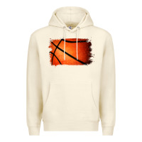 Sandshell Basketball Brushstroke Premium Hoodie - RanaPortraitStore
