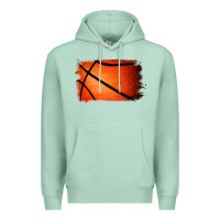 Seafoam Basketball Brushstroke Premium Hoodie - RanaPortraitStore