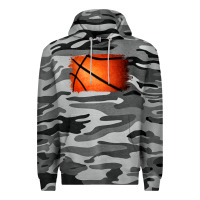 Slate Camo Basketball Brushstroke Premium Hoodie - RanaPortraitStore
