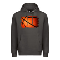 Smoke Basketball Brushstroke Premium Hoodie - RanaPortraitStore