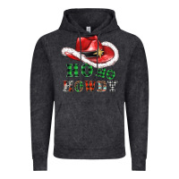 Vintage Black ho ho howdy christmas hat Vintage Hoodie - AdoDesignShop