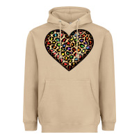 Pride Leopard Heart Heavyweight Hoodie | Teevron