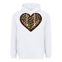 White pride leopard heart Heavyweight Hoodie - JahusDesignShop