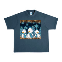 Midnight Navy snowman winter Urban Heavy Tee - RanaPortraitStore