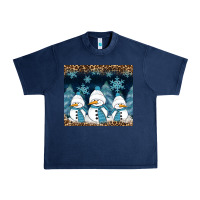 Navy snowman winter Urban Heavy Tee - RanaPortraitStore