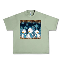 Oil Green snowman winter Urban Heavy Tee - RanaPortraitStore