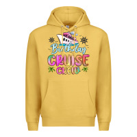 Antique Gold birthday cruise crew Premium Hoodie - MaliasSmallBusiness