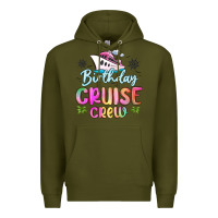 Army Green birthday cruise crew Premium Hoodie - MaliasSmallBusiness