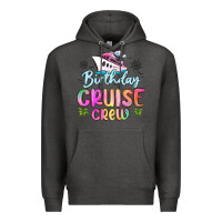 Charcoal Heather birthday cruise crew Premium Hoodie - MaliasSmallBusiness