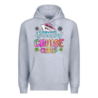 Heather Grey birthday cruise crew Premium Hoodie - MaliasSmallBusiness