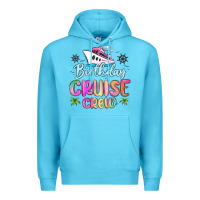 Ocean Blue birthday cruise crew Premium Hoodie - MaliasSmallBusiness