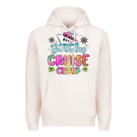 Pale Pink birthday cruise crew Premium Hoodie - MaliasSmallBusiness