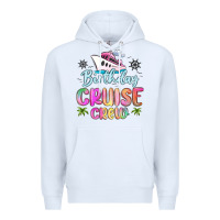 White birthday cruise crew Premium Hoodie - MaliasSmallBusiness