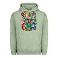 Pigment Oil Green santas favorite cma nurse Urban Hoodie - MaliasSmallBusiness