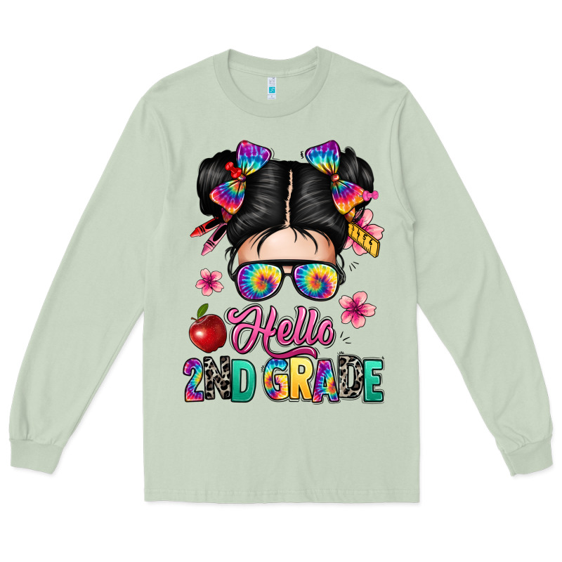 Hello Second Grade Kid Long Sleeve Tee by texasbilliewilder | Teevron