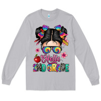 Moon Dust hello second grade kid Long Sleeve Tee - texasbilliewilder