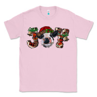 Bubblegum Pink christmas joy with heifer cow Classic Tee - RanaPortraitStore