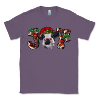 Lavender christmas joy with heifer cow Classic Tee - RanaPortraitStore