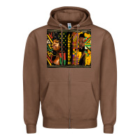 Chestnut juneteenth tumbler Zipper Hoodie - HRA Design Shop