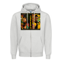 Dove Grey juneteenth tumbler Zipper Hoodie - HRA Design Shop