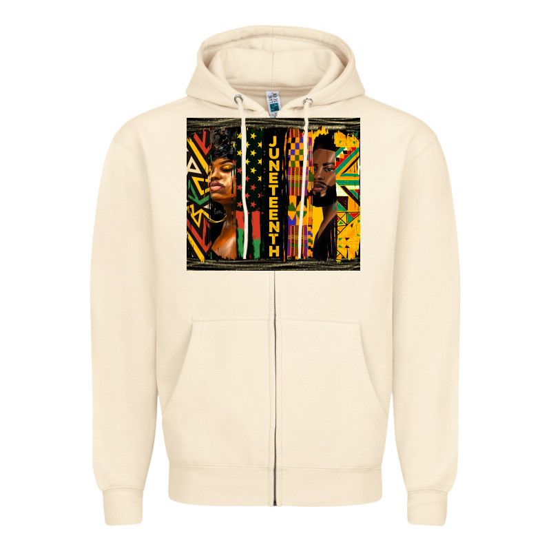 Juneteenth Tumbler Zipper Hoodie by HRA Design Shop | Teevron